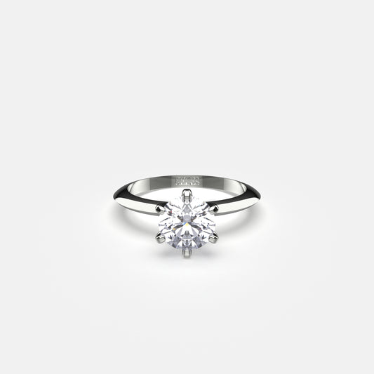 Bague de fiançailles Solo Lovely Or Blanc