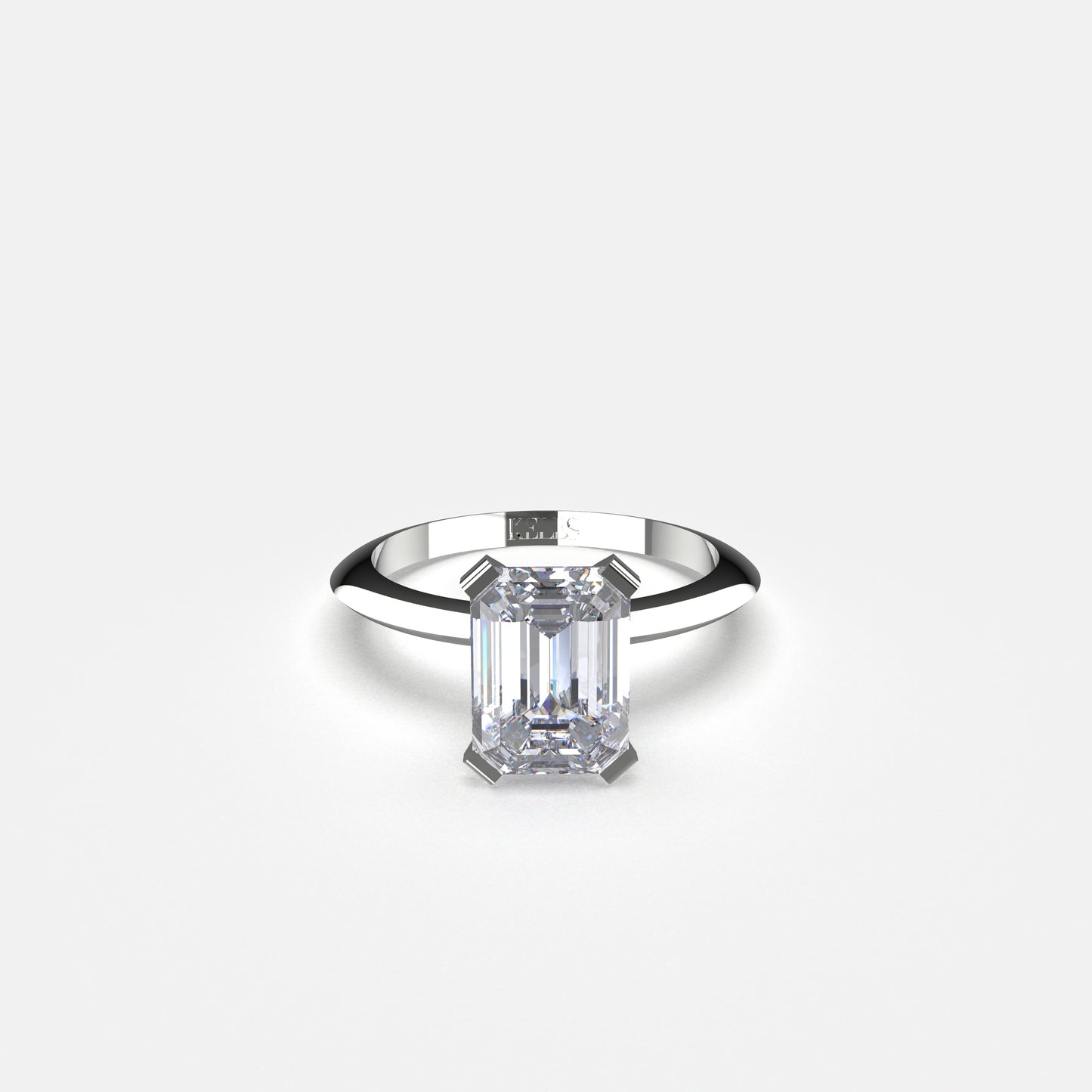 Bague de fiançailles Solo Élégance Or Blanc