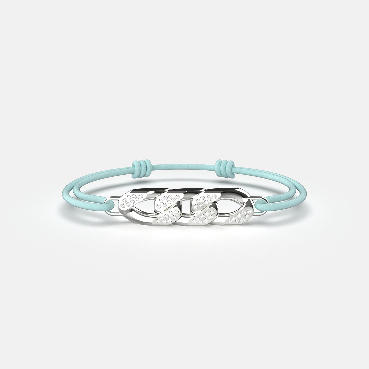 Bracelet Trio Havana Cordon Or Blanc Diamants