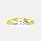 Bracelet Trio Havana Cordon Or Blanc