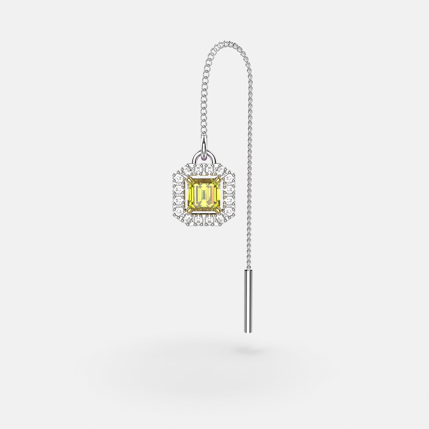 Boucle d’oreille Muse Yeraz Diamant Jaune