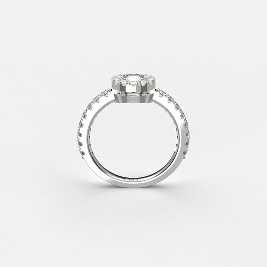 Bague Yeraz Espoir Diamant Rond 0.25 Carats Or Blanc