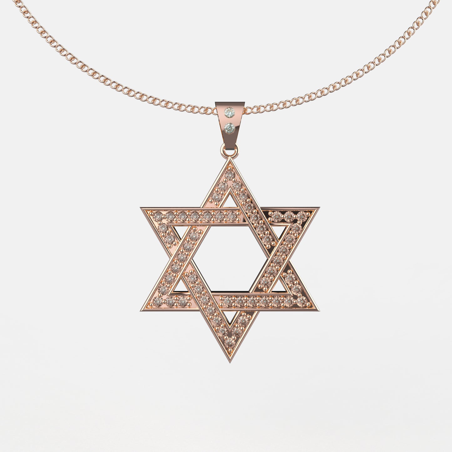 Collier Peace Étoile Shine Or Rose