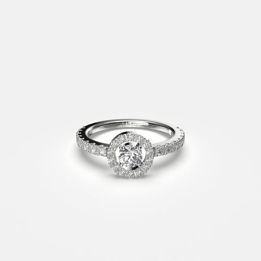 Bague Yeraz Espoir Diamant Rond 0.25 Carats Or Blanc