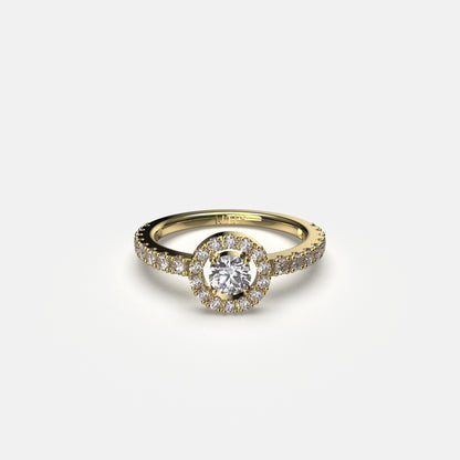 Bague Yeraz Espoir Diamant Rond 0.25 Carats Or Jaune