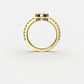 Bague Yeraz Chance Diamant Poire 0.25 Carats Or Jaune