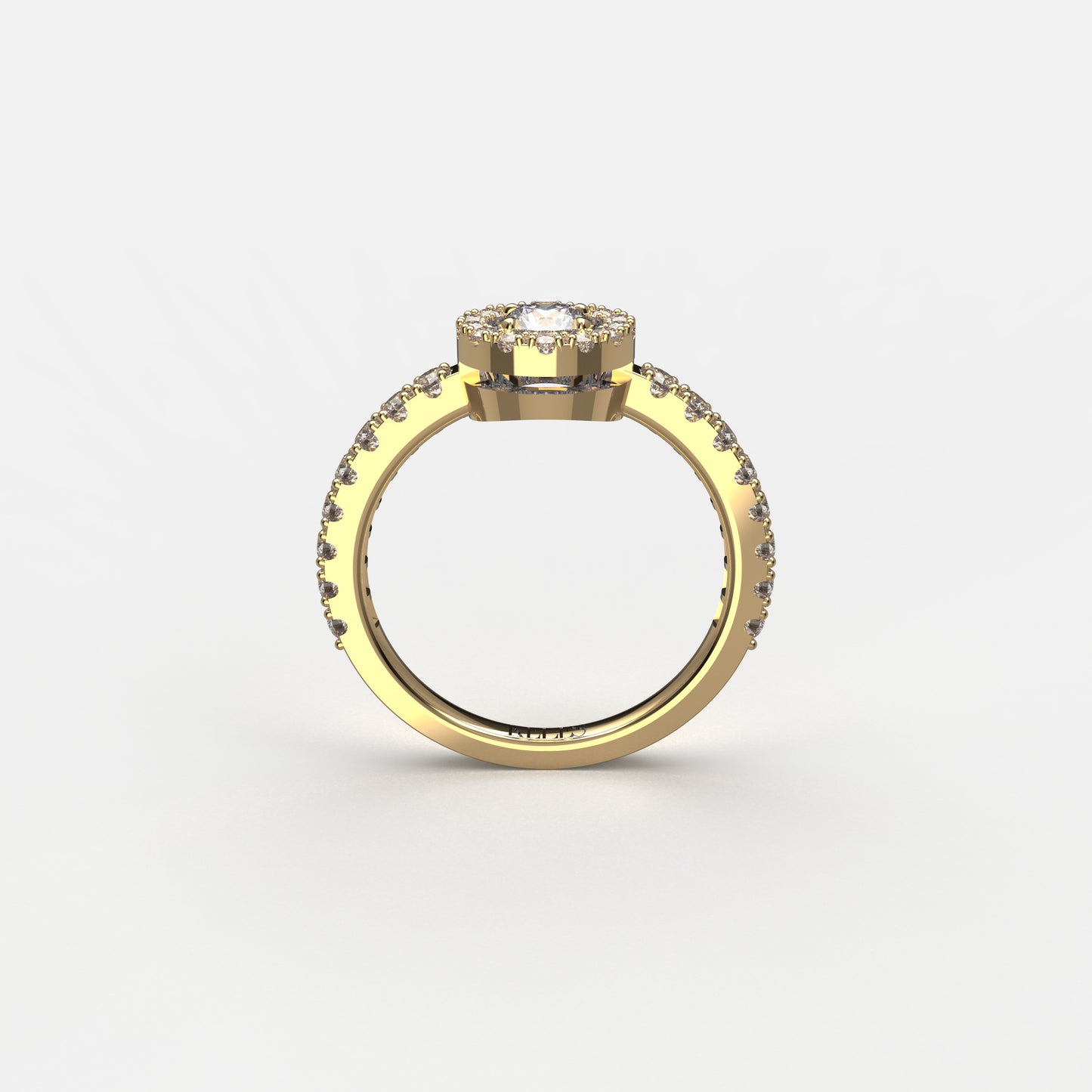 Bague Yeraz Espoir Diamant Rond 0.25 Carats Or Jaune