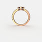 Bague Yeraz Chance Diamant Poire 0.25 Carats Or Rose